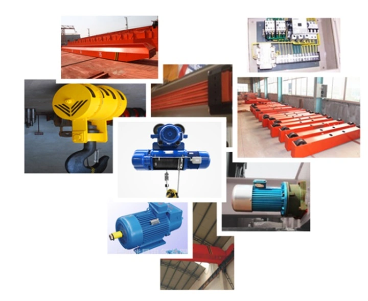 Customizable Electric Traveling Hook Single Girder Overhead Crane, 10 20 30 50 75 100t Capacity