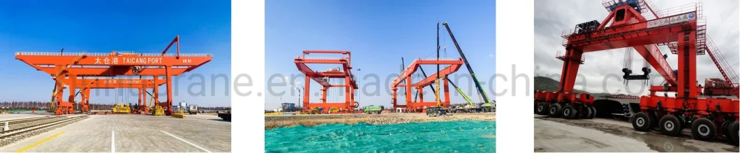 10 20 50 Tons Heavy Duty Rubber Tyre Gantry Crane for Port Container Lifting