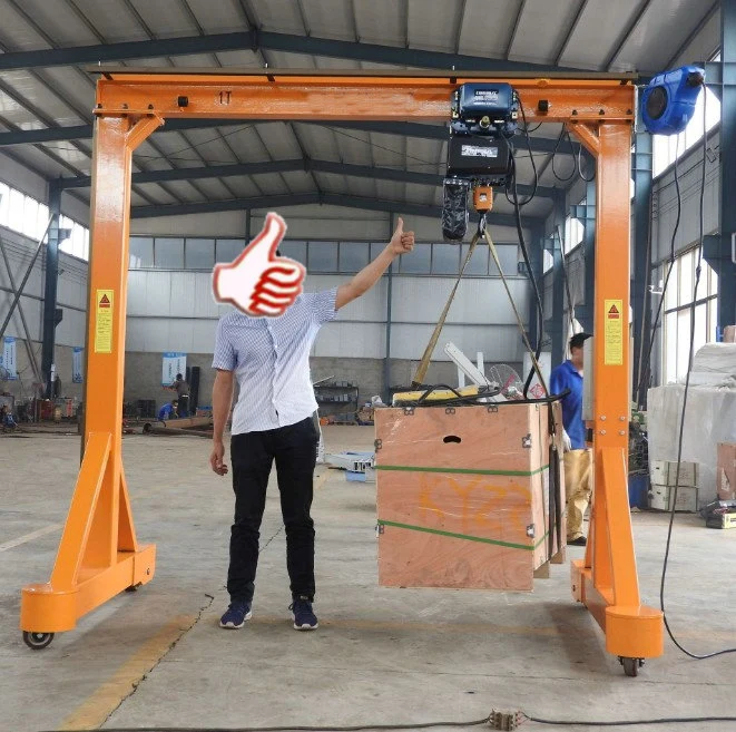 Rail Tracks Running Electric Mobile Gantry Crane Portable Crane Price